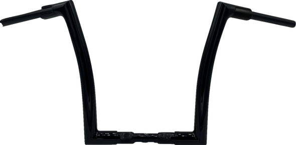Fat Baggers Inc. 618014-B 1-1/2" Ez Install Flat Top Handlebar - 14" - Black