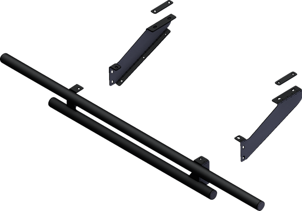 Kfi Products 101610 Rear Bumper - Round - Black - for Can-Am - Defender