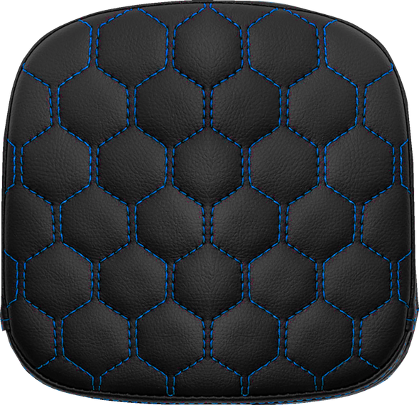 Saddlemen 040749BLU Sissy Bar Pad - Honeycomb - Blue Stitching