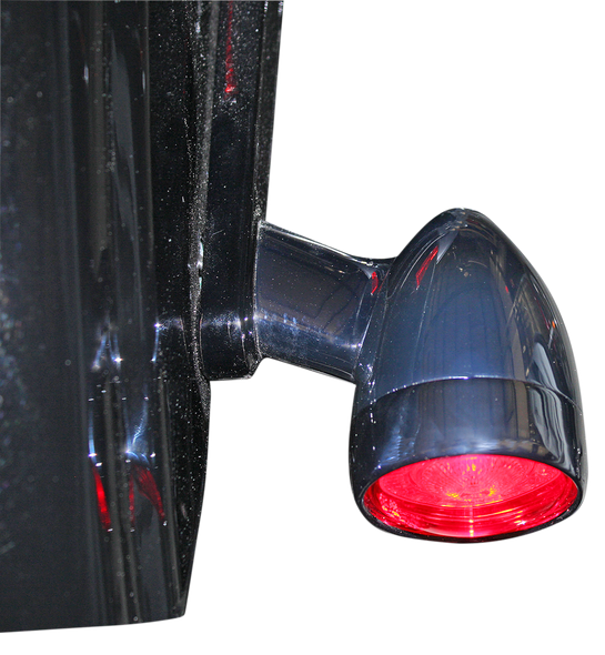 Custom Dynamics PB-BB-RR-1157CR Bullet Turn Signal - 1157 - Chrome - Red Lens