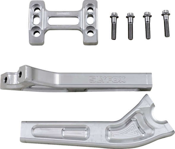 Slyfox Tm-SLY11 Handlebar Riser Kit - Pullback - 1" Clamping - 8" Rise - Raw
