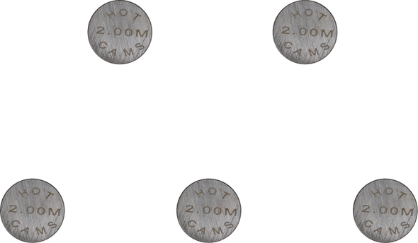 Hot Cams 5PK1300200 Valve Shim - 13.00 x 2.00 - 5 pack