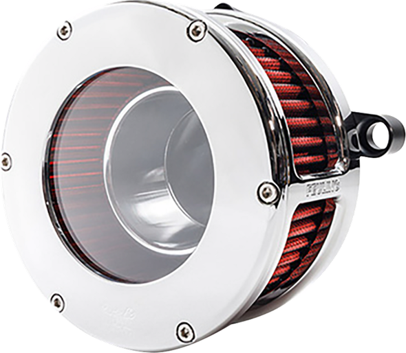 Feuling Parts 5478 Ba Air Cleaner Kit - Chrome/Clear with Red Filter - M8