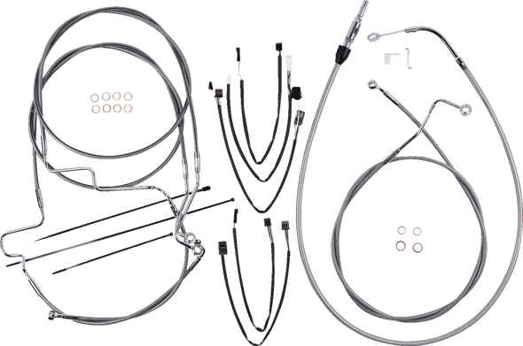Magnum Shielding 5891191 Xr Handlebar Installation Kit - Stainless Steel/Chrome