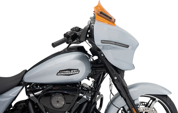 Klock Werks KWW-01-0729 Kolor Flare Windshield - 8" - Orange - 23-25 Flhx