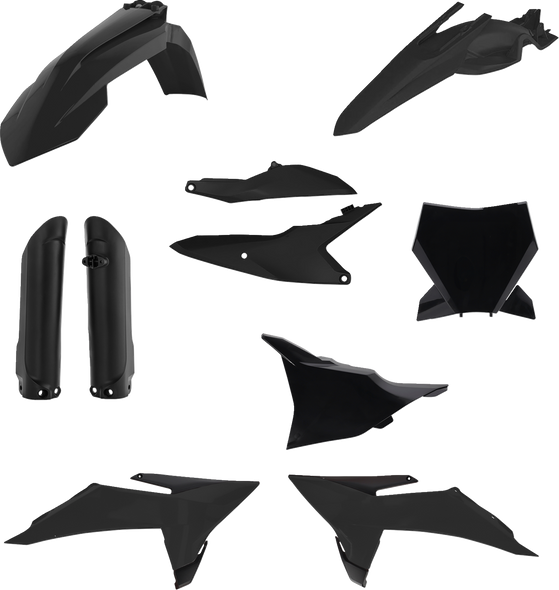 Acerbis 2987140001 Full Body Kit - Black - for Ktm - Sx 25