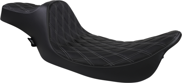 Drag Specialties 0801-1370 Ext Reach Predator III Seat - Dbl Diamond - FL 99-07