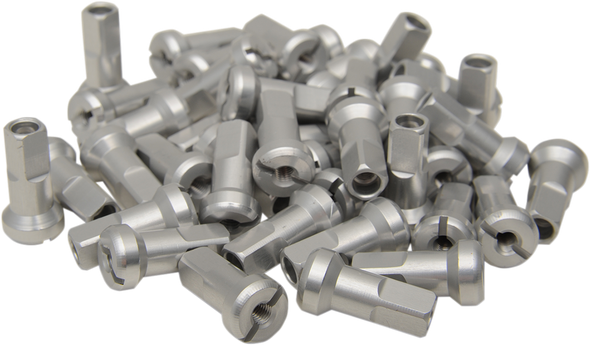 Moose Racing 24-900 Spoke Nipples - MX1 - Silver - 9 Gauge - Set