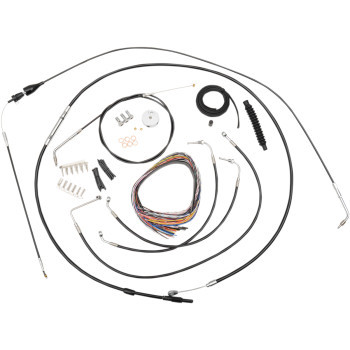 LA Choppers LA-8006KT2B-19B Handlebar Cable/Brake Line Kit 18"-20" Ape Hangers