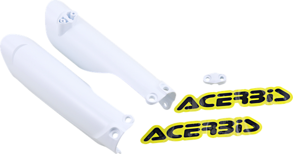 Acerbis 2791516811 Lower Fork Covers for Inverted Forks - White