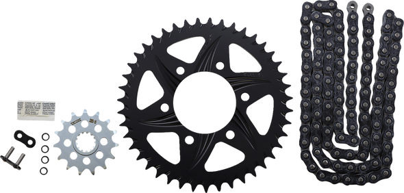 Vortex CK6346 Chain and Sprocket Kit - Gfra - Black - for Kawasaki Ninja ZX-6R