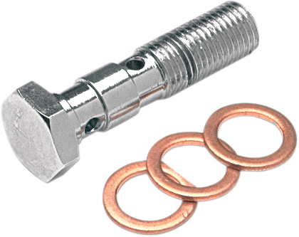Goodridge P773-03LCH Banjo Bolt - 3/8-24 - Double - Chrome