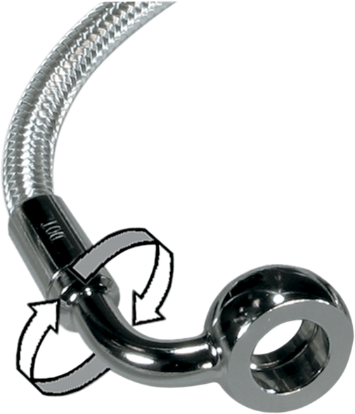Magnum Shielding 36442SW Brake Line - 180/90° - 42" - Sterling Chromite II