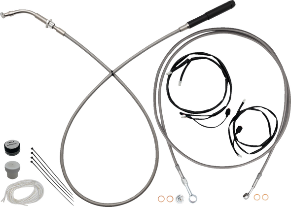 Fat Baggers Inc. 249916 Ez Install Kit - Full Length - Braided Stainless Steel