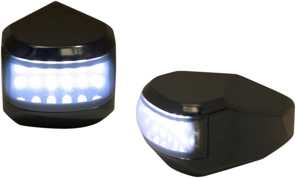 Alloy Art MRL-4B LED Driving/Turn Signal Light - Black - Smoke Lens