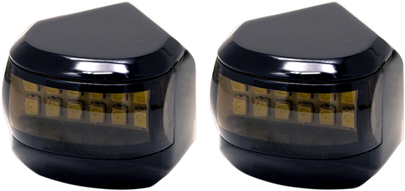 Alloy Art MRL-4B LED Driving/Turn Signal Light - Black - Smoke Lens