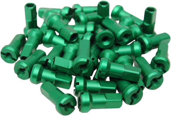 Moose Racing 24-860 Spoke Nipples - MX1 - Green - 8 Gauge - Set