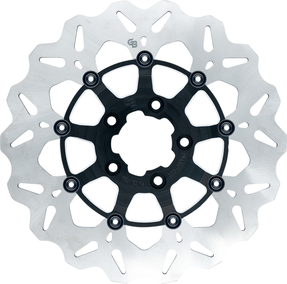 Gbrakes GBDU012 Wave Brake Rotor - Front - 11-1/2" - Machined Black