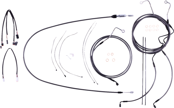 Magnum Shielding 7871212 Karbonfibr Designer Handlebar Installation Kit - 21-23