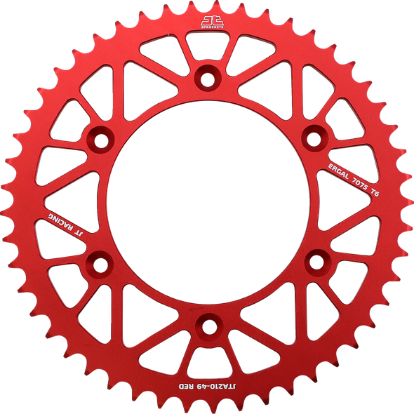 JT Sprockets JTA210.49RED Rear Sprocket - Beta/Honda - Red - 49 Tooth