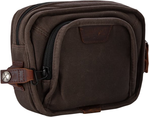 Burly Brand B15-1012D Handlebar Bag - Dark Oak