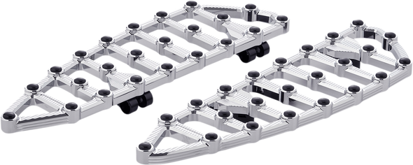 Arlen Ness 410-008 Chrome MX Billet Driver Floorboards Harley Softail M8 18-25