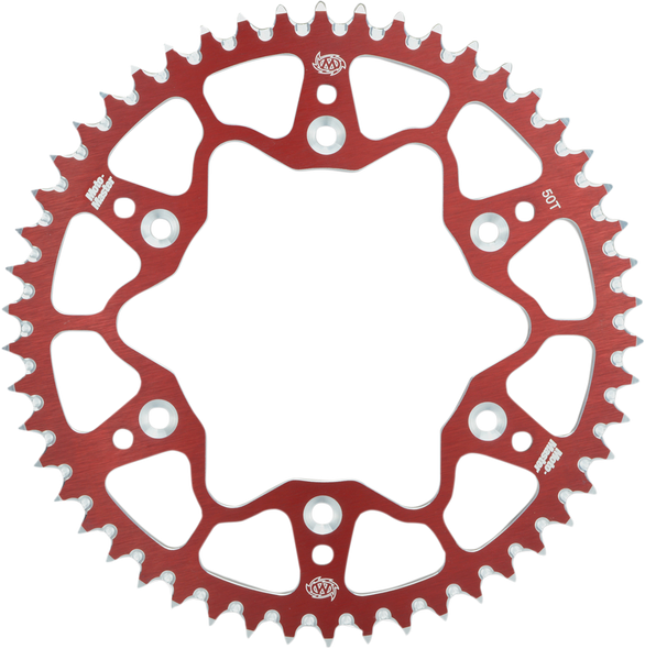 MOTO-MASTER 620022350 7075 Aluminum Rear Sprocket - 50 Tooth - Red - for Honda