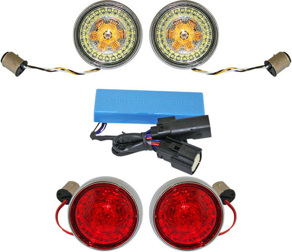 Custom Dynamics PB-SS-BB-C Full Bullet Turn Signal Conversion Kit - Chrome