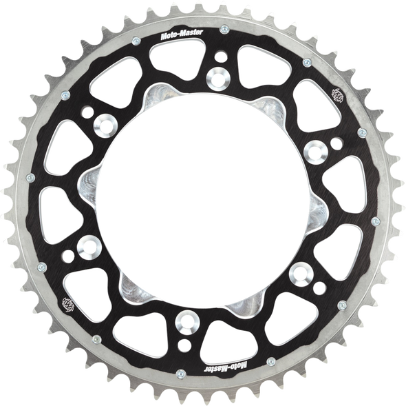 MOTO-MASTER 620193249 Fusion Series Dual Ring Rear Sprocket - Black - Tm