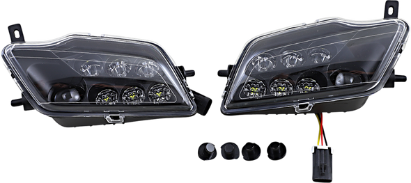 Moose Offroad 2001-2329 LED Headlight - Pioneer - Clear