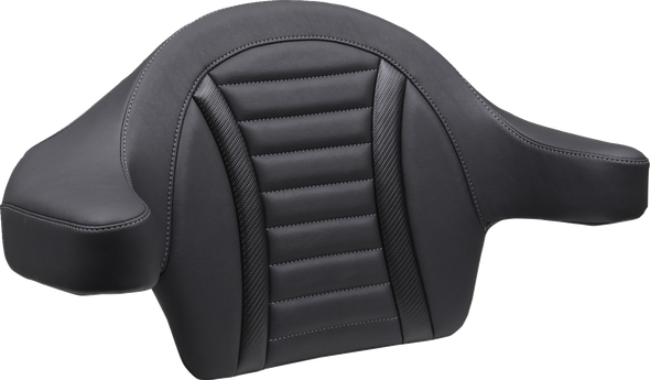 Mustang 88403GM Deluxe Extended Passenger Arm Backrest - Gunmetal Stch - Touring