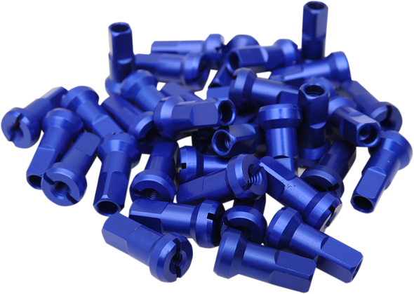 Moose Racing 24-820 Spoke Nipples - MX1 - Blue - 8 Gauge - Set