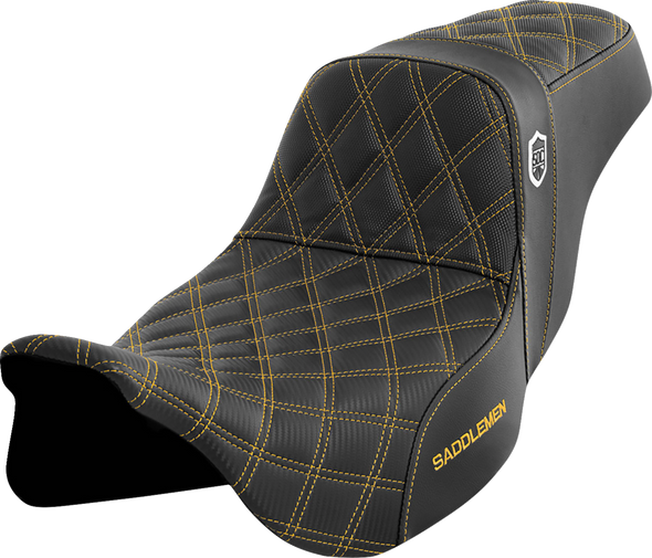 Saddlemen SC80807GOL Pro Series SDC Perf Seat - w/o Backrest - FLH/FLT 08-23