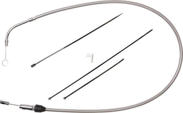 Drag Specialties 0652-2848 Quick Connect Clutch Cable - Upper - Stainless Steel