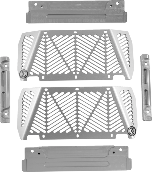 Moose Racing 402103 Radiator Guards - Silver - for Kawasaki