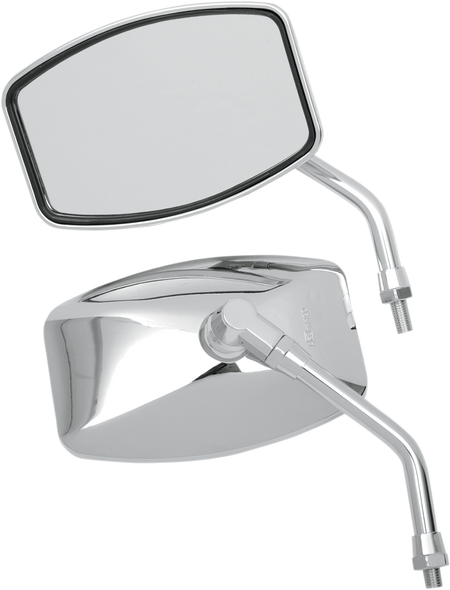 Emgo 20-42460 Mirror - "Big One"/Cruiser - Side View - M10 X 1.25 - Pair