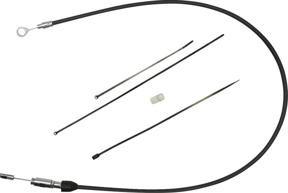 Drag Specialties 0652-2861 Quick Connect Clutch Cable - Upper - Black/Chrome
