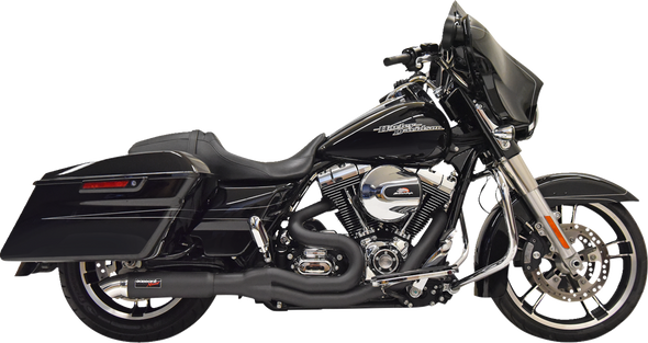 Bassani Xhaust 1F67B 2:1 Exhaust - Hotrod - Black