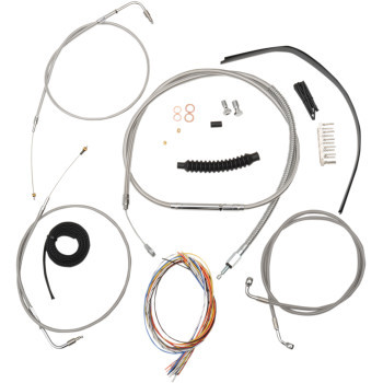 LA Choppers LA-8210KT2B-16 Handlebar Cable/Brake Line Kit 15"-17" Ape Hangers