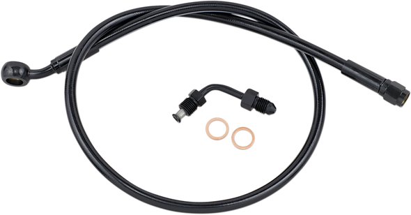 Magnum Shielding SBB1501-27 Brake Line - Upper with Adapter - Black