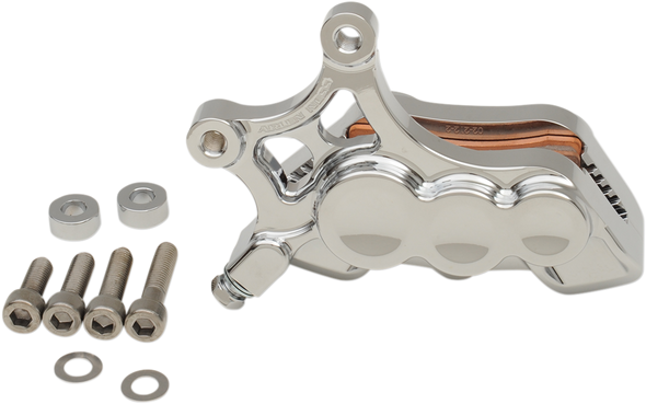 ARLEN NESS 02-212 CALIPER 6 PISTON RIGHT SIDE CHROME 14" ROTORS