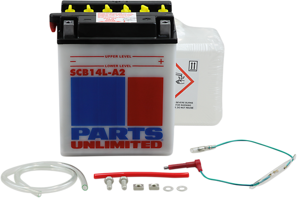 Parts Unlimited 2113-0185 Battery YB14L-A2 W/SENSOR