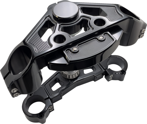Arlen Ness 130-007 Triple Tree - Black - + 2"