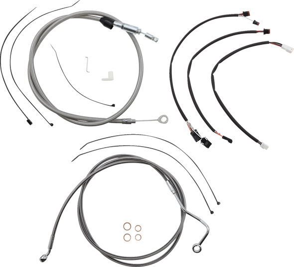 Magnum Shielding 5891151 Xr Handlebar Installation Kit - Stainless Steel/Chrome