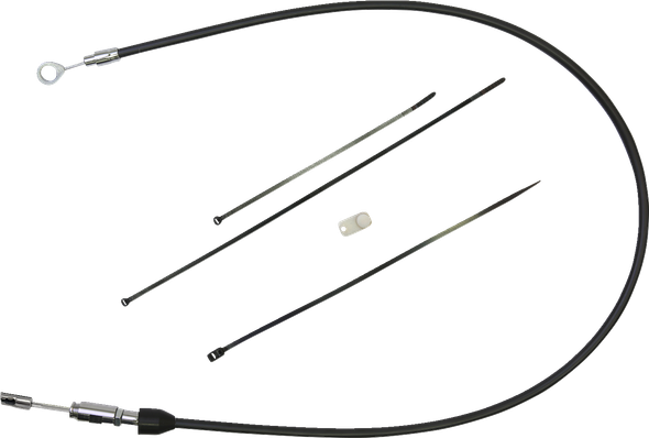 Drag Specialties 0652-2855 Quick Connect Clutch Cable - Upper - Black/Chrome