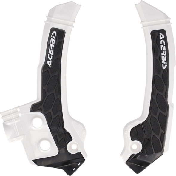Acerbis 2987271035 X-Grip Frame Guards - White/Black- for Husqvarna