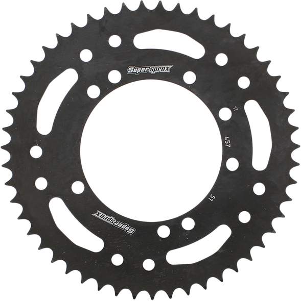 Supersprox RFE-457-51-BLK Steel Rear Sprocket - 51 Tooth