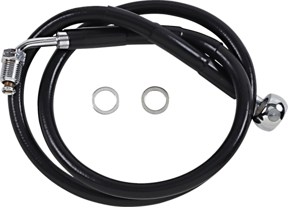 Drag Specialties 1741-5810 Brake Line - +8" - Black - '18-'20 Softail