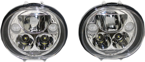 CUSTOM DYNAMICS CDTB-575OV-C HEADLIGHT 5.75" CHR PR