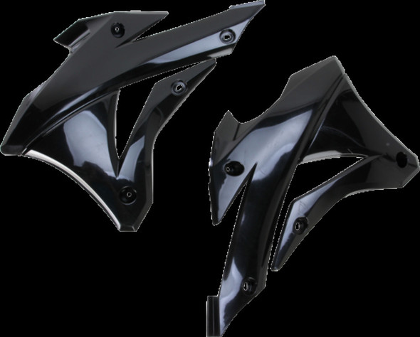 Acerbis Radiator Scoops Black - Fits: FOR KAWASAKI KX85 2014-2018